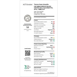 Fisherbrand Septum assemblé avec bouchon à vis 8 mm en PP à trou central, noir, à filetage 8-425 Rouge, Blanc, Noir | Buy Online | Fisher Scientific